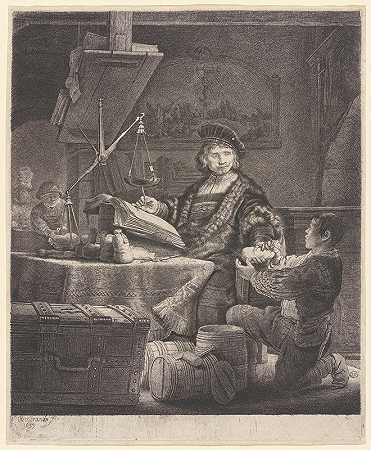 扬·乌登博格特`Jan Uytenbogaert (1639) by Rembrandt van Rijn