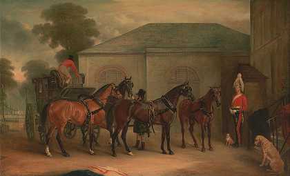沃特金·威廉姆斯·韦恩爵士的魅力`The Drag of Sir Watkin Williams Wynn (1843) by John Ferneley