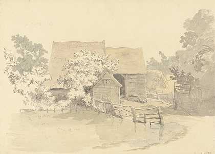 哈罗的农场`A Farm at Harrow by Robert Hills