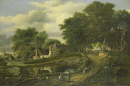 景观`Landscape (1800 ~ 1837) by Julien Joseph Ducorron