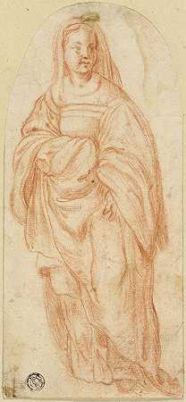 站着的女人`Standing Woman (c. 1600) by After Andrea del Sarto