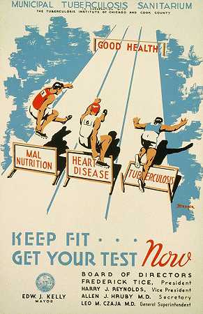 保持健康现在就去考试`Keep fit … get your test now (1936) by Kreger
