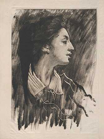 伊丽莎白·亚历山大`Elizabeth Alexander (ca. 1881) by John White Alexander