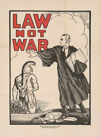 法律不是战争`Law not war (1930) by Charles Rochon Hoover
