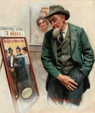 5月17日星期六晚邮报封面`Saturday Evening Post cover, May 17 (1913) by Robert Robinson