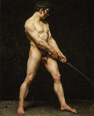 对裸体男人的研究`Study of a Nude Man (ca. 1810–20)