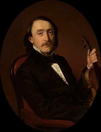 尼科德姆·比尔纳基肖像`Portrait of Nikodem Biernacki (circa 1860) by Józef Simmler