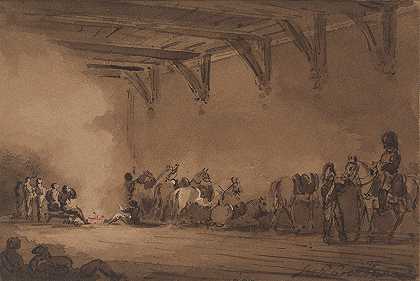 胸甲骑兵`Cuirassiers (ca. 1832) by James Pattison Cockburn
