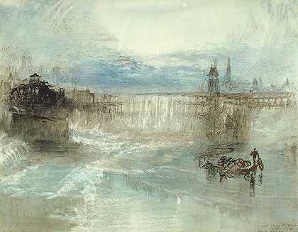 卢塞恩景观`View of Lucerne (1840~41) by Joseph Mallord William Turner