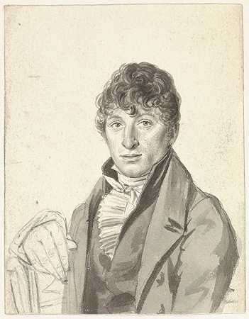 范彼特·马丁内斯·格雷戈肖像画`Portret van Pieter Martinus Gregoor (c. 1790 ~ c. 1829) by Hendrik Willem Caspari