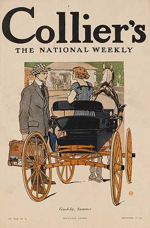 科利尔s、 《国家周刊》。再见，summer。`Colliers, the national weekly. Good~by, summer. (1912) by Edward Penfield