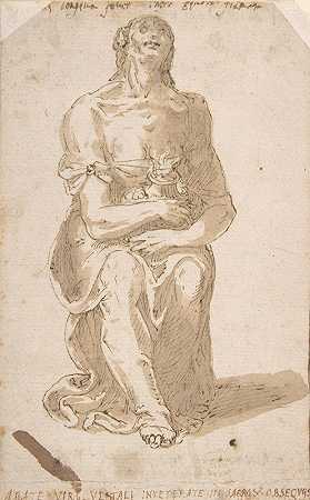 维斯塔尔女子`Vestal Virgin (16th century) by Giovanni Guerra