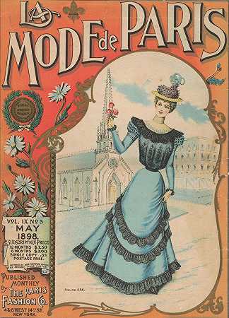 《巴黎模式》，1898年5月，第九卷，第5期，图456`La Mode de Paris, May 1898, Vol. IX, No. 5, Figure 456 (1898)
