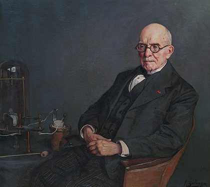 肖像d埃杜阿德·布兰利（1844-1940），物理学家`Portrait dÉdouard Branly (1844~1940), physicien (1920) by Ignacio Zuloaga