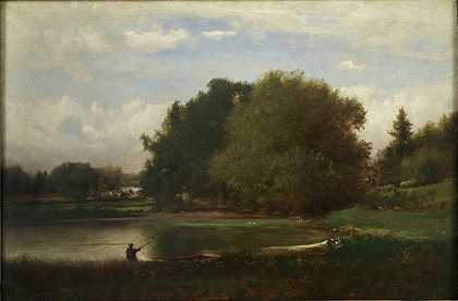 景观`Landscape (1860) by George Inness