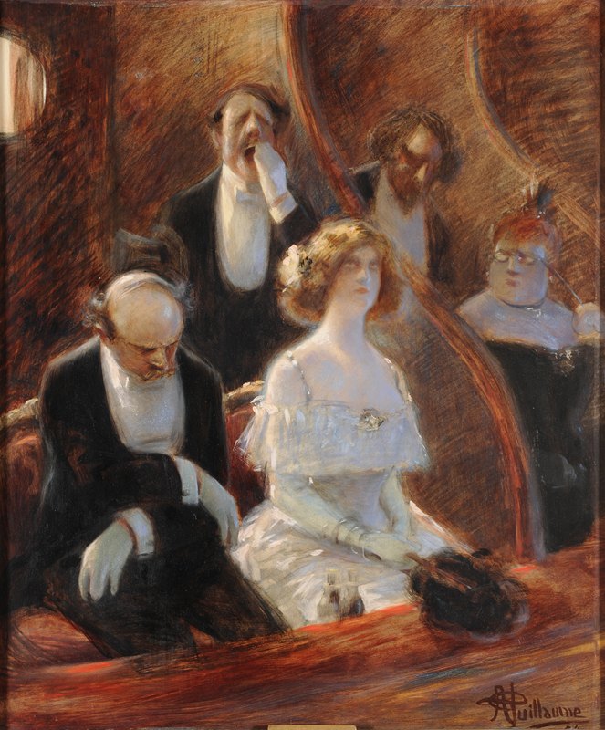 学术音乐`Musique savante (1904) by Albert Guillaume