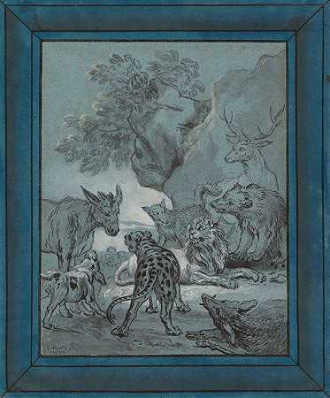 瘟疫侵袭的动物`The Plague~stricken Animals (1731) by Jean-Baptiste Oudry