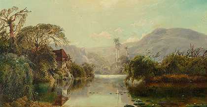 古巴观`View of Cuba (1860) by Edmund Darch Lewis
