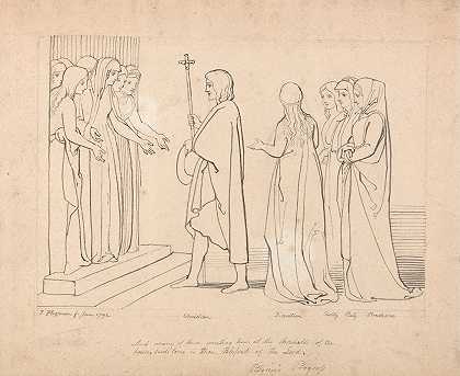 朝圣者插图中国的进步`Illustration to Pilgrims Progress (1792) by John Flaxman