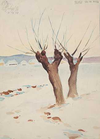两棵柳树`dwie wierzby (1910) by Ivan Ivanec