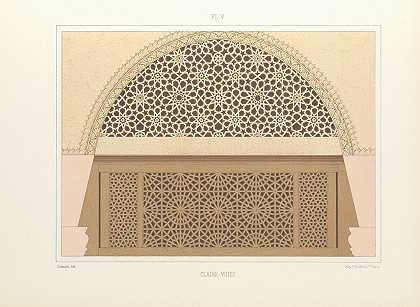 的元素阿拉伯艺术PL 195`Les éléments de lart arabe pl 195 (1879) by Jules Bourgoin