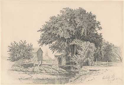 佛蒙特州卡斯尔顿`Castleton, Vermont (1871) by James Renwick Brevoort