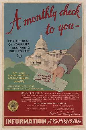 从你65岁开始，在你的余生中每月给你一张支票`A Monthly check to you for the rest of your life, beginning when you are 65 (1935)