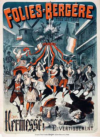 疯狂的牧羊人每天晚上都要做弥撒！`Folies~Bergere Tous Les Soirs Kermesse! (1882~1888)