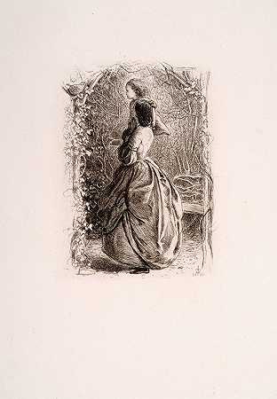 春天快乐`Happy Springtime (1860) by Sir John Everett Millais