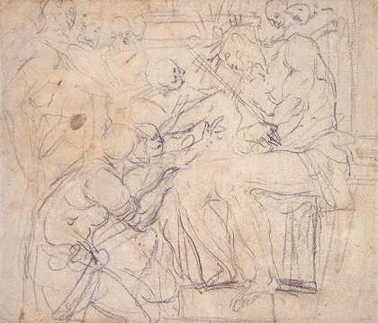 对基督的嘲弄`The Mocking of Christ (ca. 1630) by Daniele Crespi