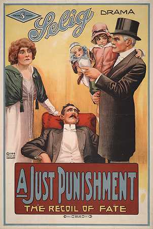 正义的惩罚是命运的反冲。`A just punishment The recoil of fate. (1914) by Goes Litho. Co.
