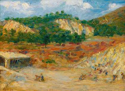 采石场`La Carrière (1899) by Maximilien Luce