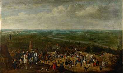 弗雷德里克·亨德里克亲王在围城s-Hertogenbosch，1629年`Prince Frederik Hendrik at the Siege of s~Hertogenbosch, 1629 (c. 1631) by Pauwels van Hillegaert