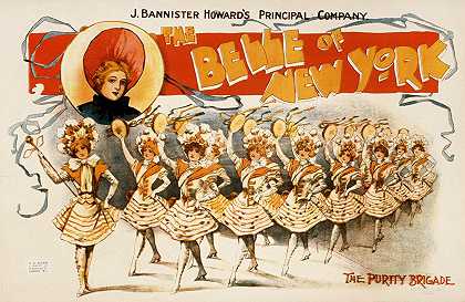 纽约美女`The belle of New York (1900) by S.C. Allen and Co