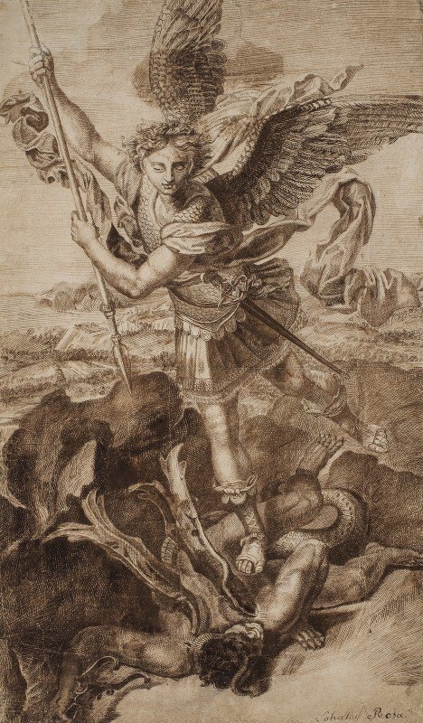 圣迈克尔`St Michael (1500 – 1600) by Raphael