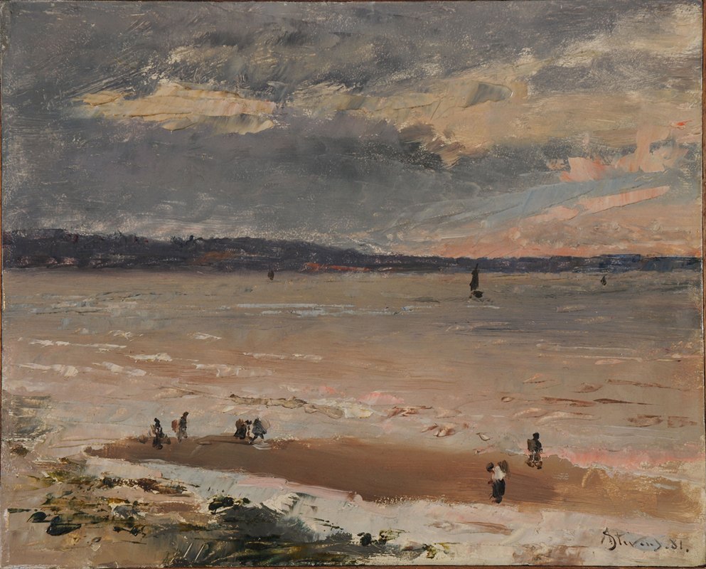 海军陆战队-勒阿弗尔`Marine – Le Havre (1881) by Alfred Stevens