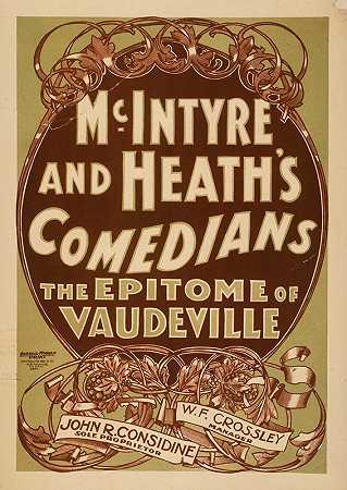 麦金太尔和希思美国喜剧演员是杂耍的缩影`McIntyre and Heaths Comedians the epitome of vaudeville (1899) by U.S. Printing Co.