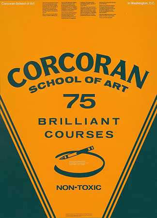 科克伦艺术学院。75门精彩课程`Corcoran School of Art. 75 brillant courses (between 1970 and 1980) by Bob Shelley