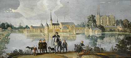 丹麦的弗雷德里克斯堡城堡`Frederiksborgs slott i Danmark (circa 1590 until 1610)