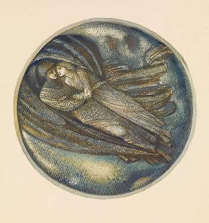 随风`With the Wind (1905) by Sir Edward Coley Burne-Jones