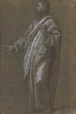 站立的男性形象`Standing Male Figure (c. 1610/13) by Cigoli (Ludovico Cardi)