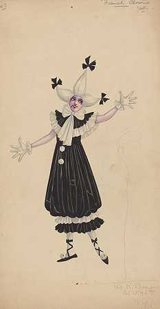43个法国小丑女孩`43~French Clowns~Girls (1912 ~ 1924) by Will R. Barnes