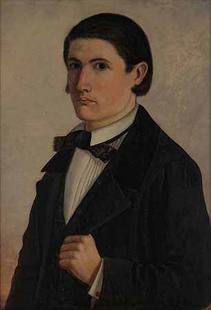授权的`Autorretrato (ca. 1857) by Cándido Lopez