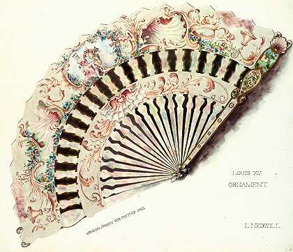 路易十五装饰品`Louis XV Ornament (ca. 1900) by Elizabeth A. Nedwill