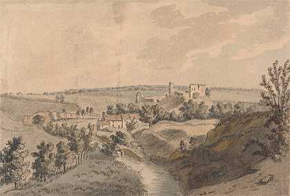 米特福德城堡，诺森伯兰`Mitford Castle, Northumberland by Capt. Francis Grose