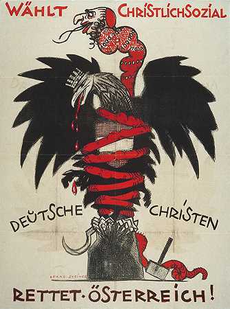 基督教社会`Wählt christlichsozial (1920)