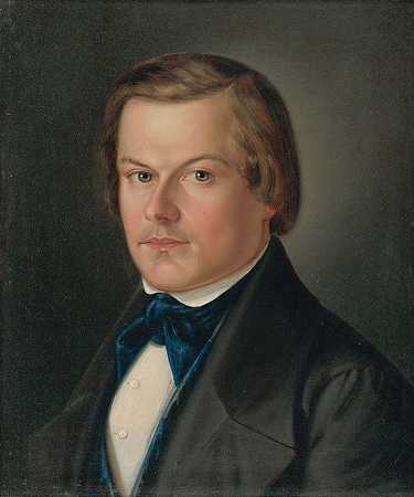 雅库布·格雷希曼肖像`Portrait of Jakub Grajchman (1846) by Peter Michal Bohúň
