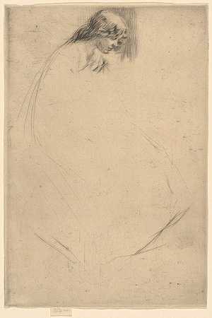 乔她低着头`Jos Bent Head (ca. 1880–1889) by James Abbott McNeill Whistler