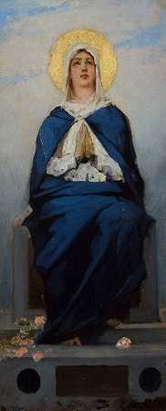 圣母无原罪始胎`The Immaculate Conception (1874) by Jean-Joseph-Benjamin Constant