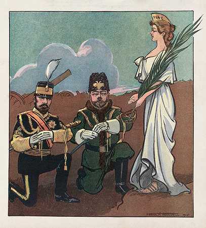 无条件投降`Unconditional surrender (1905) by Frank Arthur Nankivell